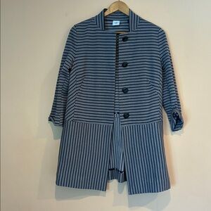 Blue striped cabi jacket style # 5474 Dappled Stripe